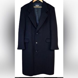 Towncraft Charcoal Gray Men's 100% Wool Coat 50L 50 Long